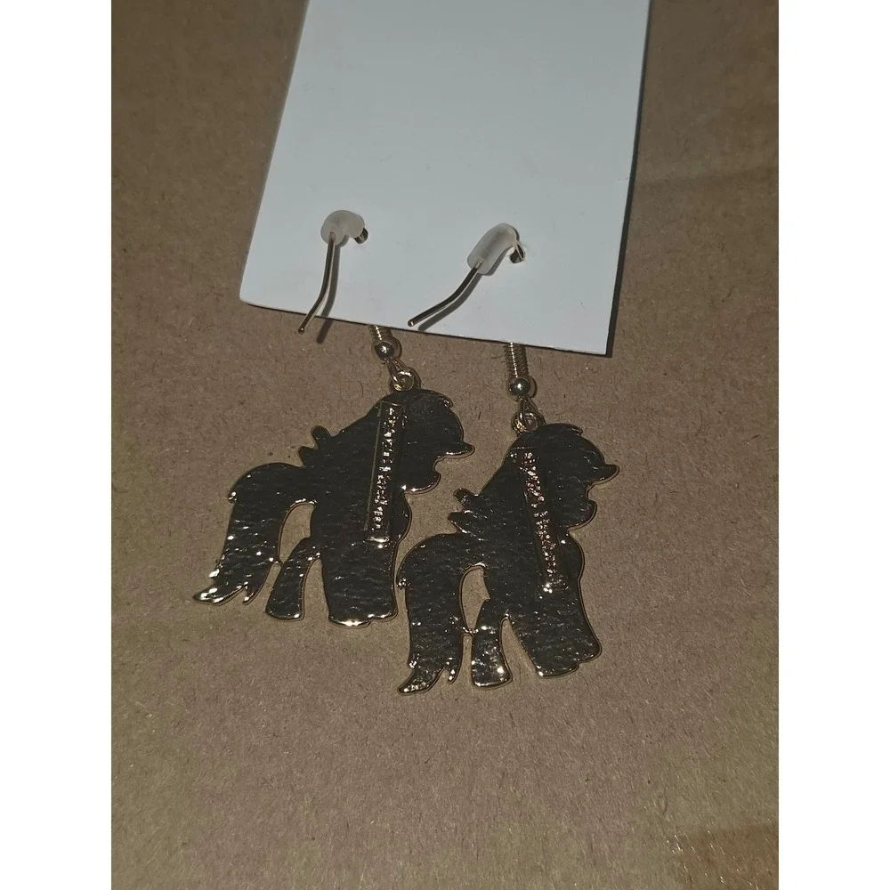 My Little Pony Hook Earrings! Rainbow Dash Enamel Charm Hypo-Allergenic